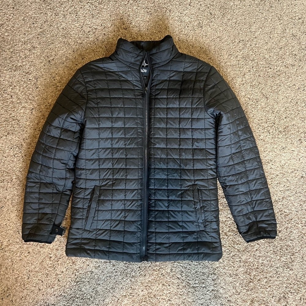 Pulse Charcoal Gray Puffy Jacket